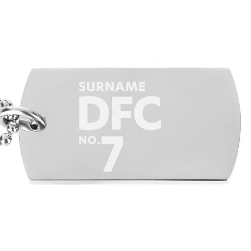 Dundee FC Number Dog Tag Pendant